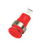 Multicomp PRO MP770560 MP770560 Banana Test Connector 4mm Jack Panel Mount 32 A 1 kV Nickel Plated Contacts Red
