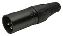 CLIFF ELECTRONIC COMPONENTS FC6131 XLR Connector, 3 Contacts, Plug, Cable Mount, Metal Body