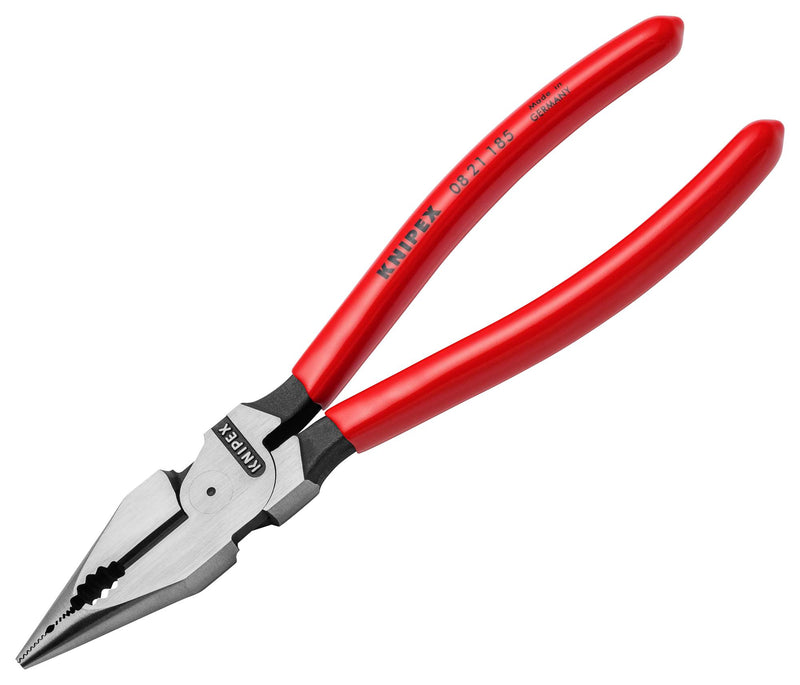 KNIPEX 08 25 185 Combination Plier, Needle Nose, 185mm overall Length