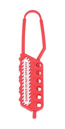 MULTICOMP PRO MP014048 Lockout Hasp, Nylon, 6.5mm Shackle Dia, 41.5mm x 193mm, Accommodate 6 Padlocks