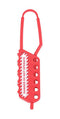 MULTICOMP PRO MP014048 Lockout Hasp, Nylon, 6.5mm Shackle Dia, 41.5mm x 193mm, Accommodate 6 Padlocks