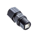AMPHENOL LTW UB-20BMFA-SL8001 USB Sealed Connector, USB Type B, USB 2.0, Receptacle, 4 Position, Panel Mount, IP68