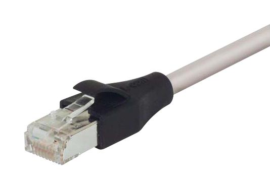 L-COM TRD695SZ-7 Ethernet Cable, Cat6, RJ45 Plug to RJ45 Plug, Light Grey, 2.1 m, 7 ft