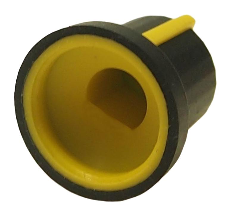MULTICOMP PRO MP-CL170845FR Knob, D Shaft, 6 mm, Round with Indicator Line, 16.2 mm, MP Knobs Series