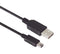 L-COM CSMUAMB5-075M USB Cable, Type A Plug to Mini Type B Plug, 750 mm, 29.5 ft, USB 2.0, Black