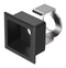 EAO 18-920.1 Switch Bezel, Front, Flush, Black, EAO 18 Series Square Lens Illuminated Pushbutton Switches