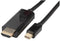 PRO SIGNAL PSG3264 Audio / Video Cable Assembly, Mini DisplayPort Plug, HDMI Plug, 6.6 ft, 2 m, Black