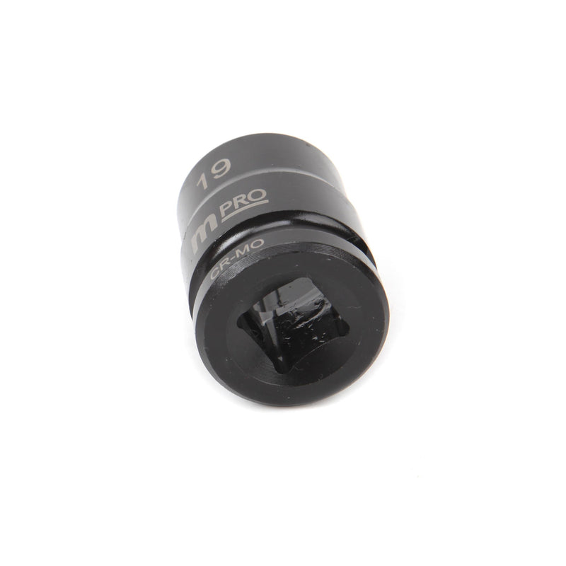 MULTICOMP PRO MP12-CRMO19 Socket, Hex, 19 mm x 38 mm, 1/2" Drive Size, Chromium Molybdenum Steel, DIN3121, Auto Repair