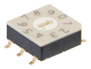 NKK SWITCHES FD02FR10P ROTARY CODED SWITCH, 10POS, 20V, SMD