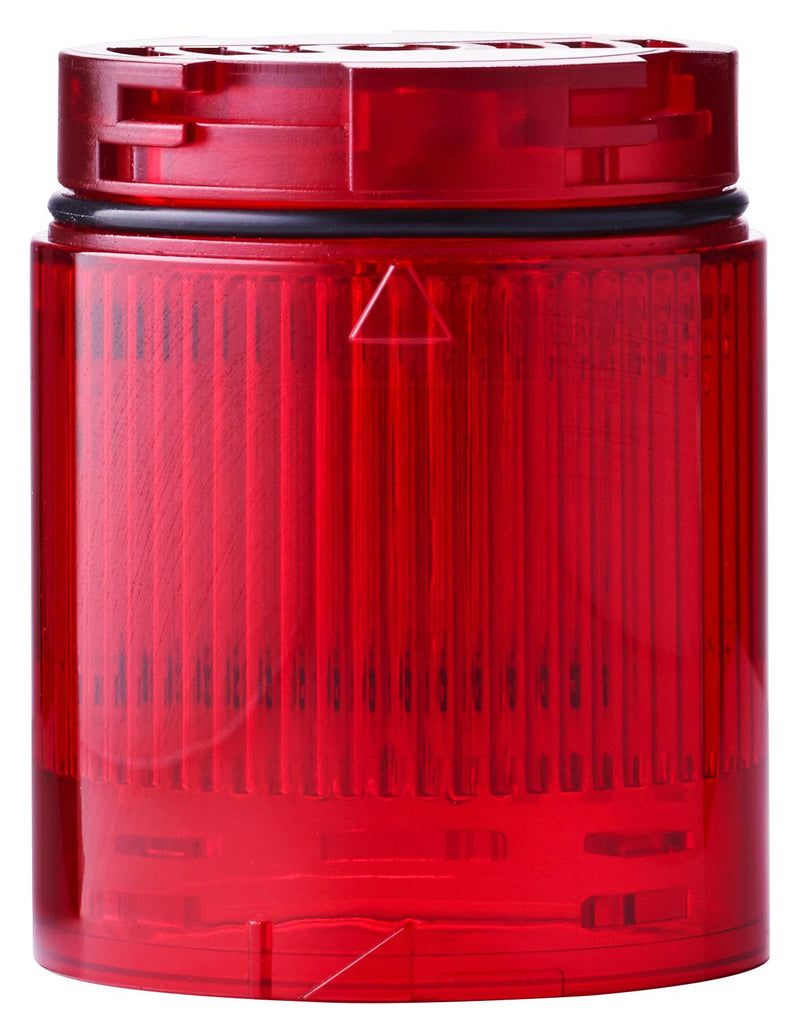 AUER SIGNAL 915022005 Beacon, Multifunction, Red, 24 VDC, IP65, 75 mm Lens, Modul- Compete 50 Series