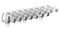 DIALIGHT 515-1063F Light Pipe, 18.03 mm, 8 Pipes, Round, PC Board, Press Fit, Transparent, Optopipe 515 Series