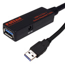 ROLINE 12.04.1070 USB Cable, Type A Plug to Type A Receptacle, 10 m, 32.8 ft, USB 3.0, 3.2, Black