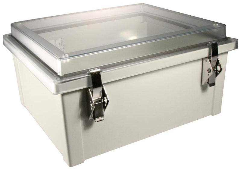 FIBOX AR12106CHSSLT ENCLOSURE JUNCTION BOX POLYCARBONATE GRE