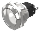 EAO 82-6571.2000 Vandal Resistant Switch, 82 Series, 22 mm, SPDT, Maintained, Round Convex Flush, Natural