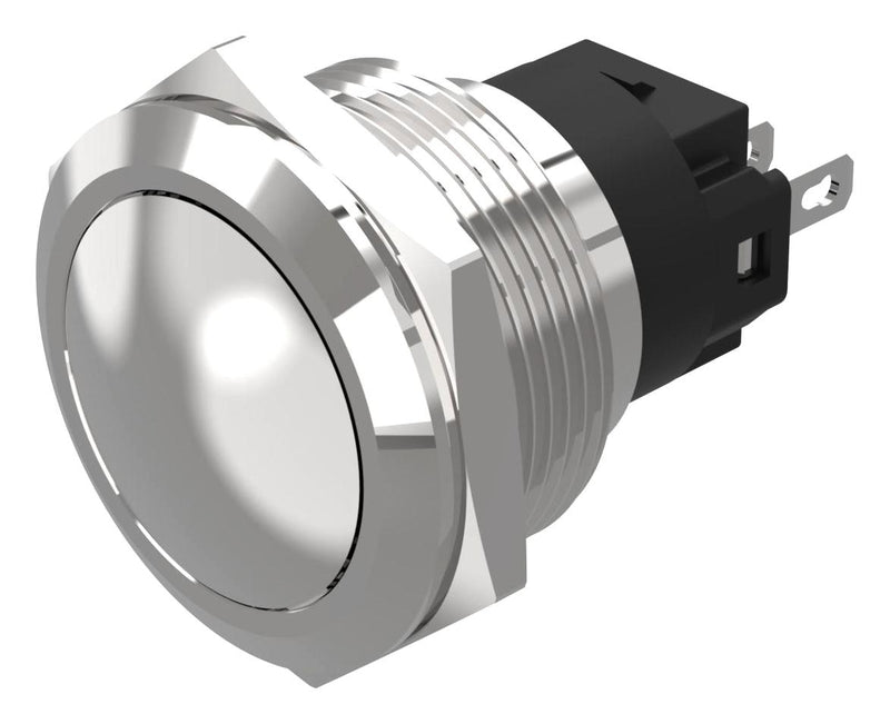 EAO 82-6571.2000 Vandal Resistant Switch, 82 Series, 22 mm, SPDT, Maintained, Round Convex Flush, Natural