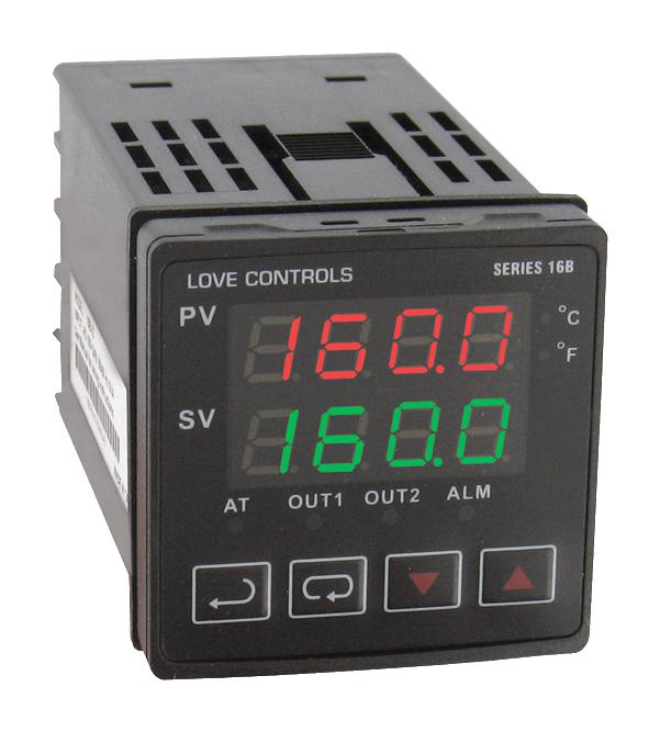 DWYER 16C-3 Temperature/Process Loop Controller, 1/16 DIN, 250VAC, 0 &deg;C to 50 &deg;C, RS-485