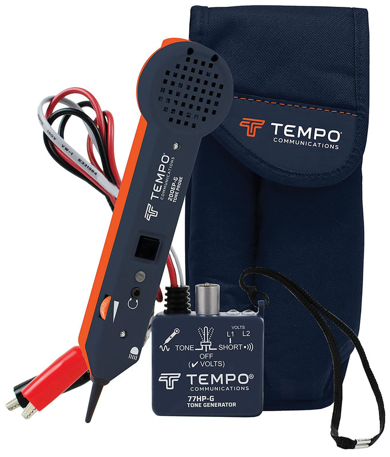 TEMPO 701K-G Bundle Kit, Carrying Case, High Power Tone Generator, Probe Kit, Tone Probe Amplifier GTIN UPC EAN: 0783310500025
