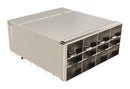 AMPHENOL COMMUNICATIONS SOLUTIONS UE864T4C2M00361 Cage, SFP, 2 x 4 (Stacked), with Heat Sink, without Light Pipe, Press-Fit