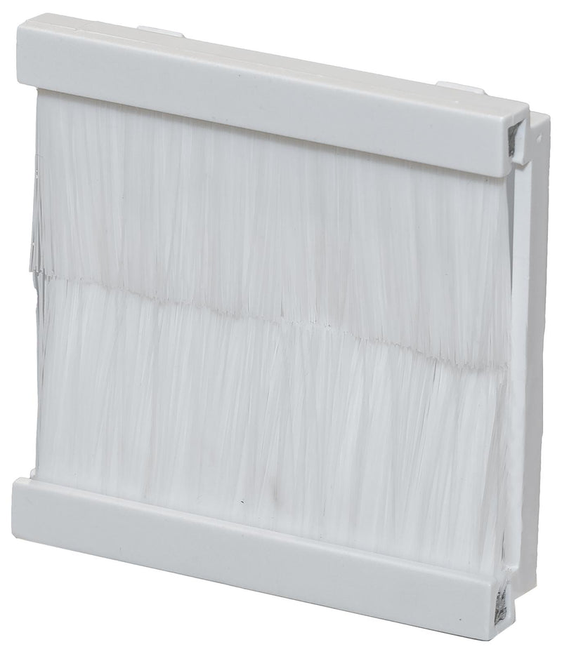 TUK XBRWH Brush Strip Module, 50 x 50mm, Single Gang, White, Euro Faceplate GTIN UPC EAN: 5055386510747