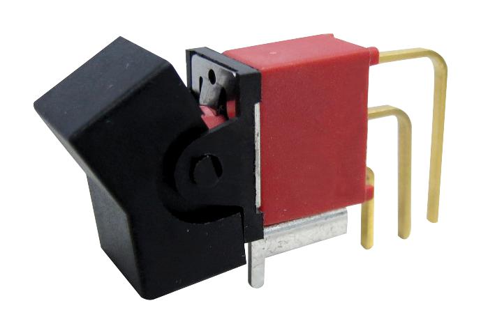 MULTICOMP PRO MP3AS1J102M7QES Rocker Switch, Sealed, On-None-On, SPDT, Non Illuminated, Through Hole, Black