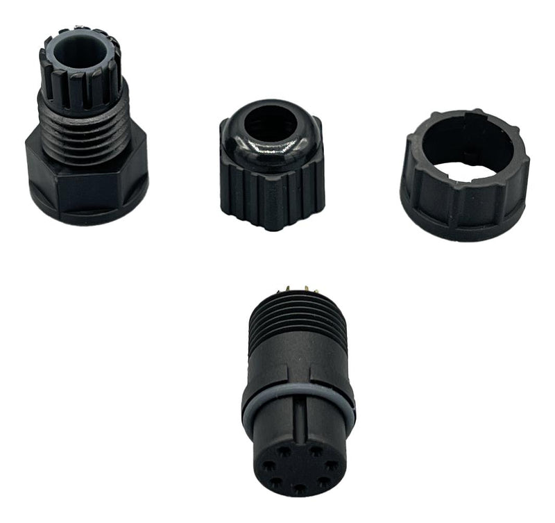 NORCOMP 868-007-203KIT. CIRCULAR CABLE KIT, RCPT, 7POS, SOLDER