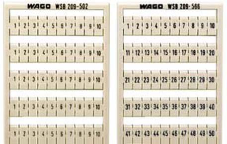 WAGO 209-507 TERMINAL BLOCK MARKER, 51 TO 100