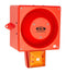 CLIFFORD AND SNELL 245354 Audio/Visual Signal Device, Flashing, Amber, 116 dBA, 230 VAC, Cable, Yodalight YL80 Hi Vis Series
