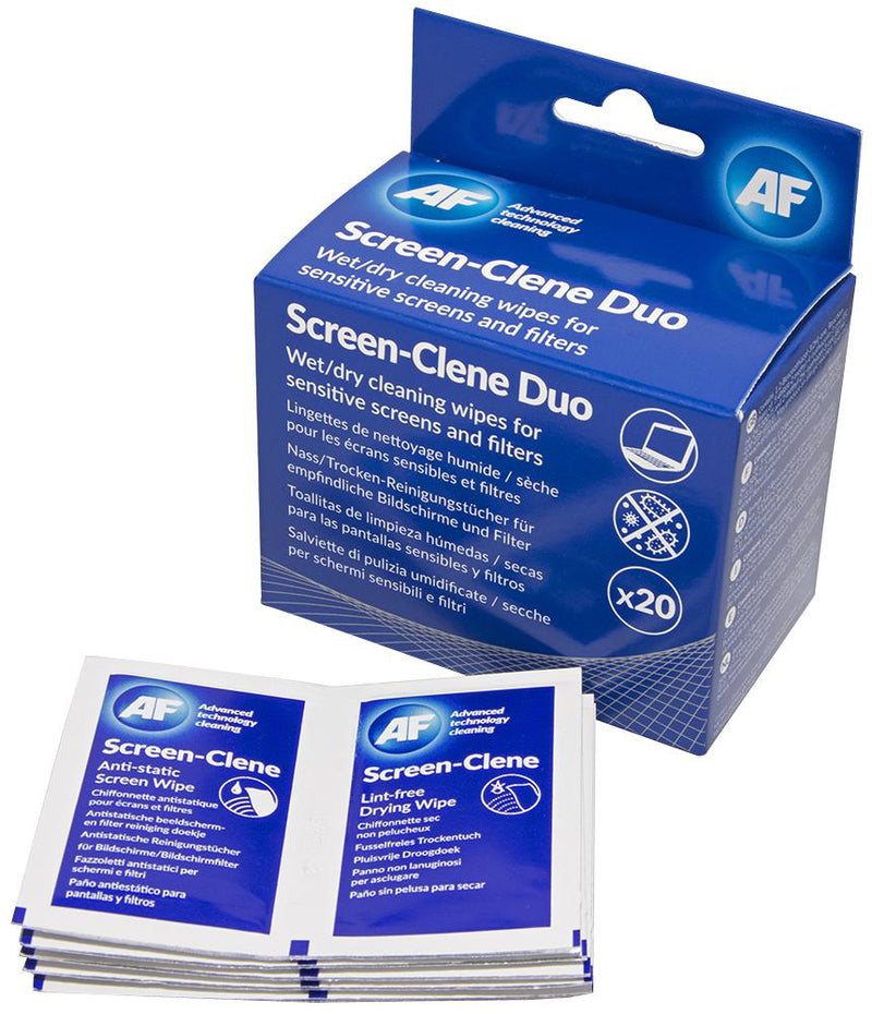 AF INTERNATIONAL SCR020 Cleaning Wipe, Screen and Filter, 86mm x 123mm x 50mm
