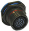 AMPHENOL SOCAPEX D38999/24FJ46SA Circular Connector, MIL-DTL-38999 Series III, DS38999/24 Series, Jam Nut Receptacle, 46 Contacts