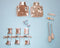 MH CONNECTORS MHDM35-9-K D Sub Backshell, MHUlti 35 Degree Hood Series, DE, 35&deg;, Zinc Body DM35-9-K, 6560-0139-11