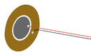 PUI AUDIO AB2734B-LW100-R Piezo Element, Bender, 3.4 kHz, 0.013 &micro;F, 27 mm Diameter, 0.53 mm Height, 1 kohm