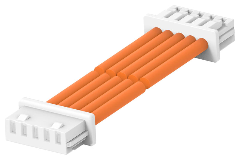 TE CONNECTIVITY 2405416-4 Cable Assembly, CN1 Connector to CN2 Connector, 5 Ways, 1.25 mm, 1 Row, 300 mm, 11.8 "