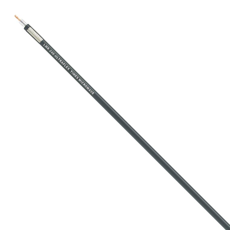 TIMES MICROWAVE LMR-240-ULTRAFLEX Coaxial Cable, 50 ohm, 3.3 ft, 1 m