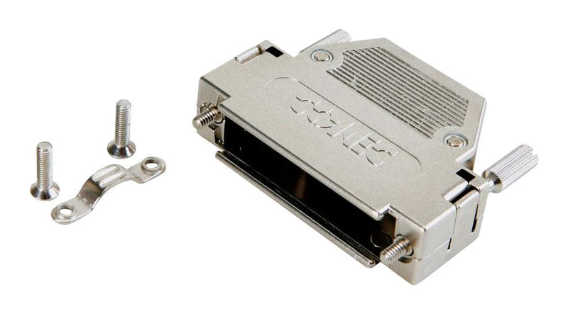 Amphenol Conec 165X10909X 165X10909X D Sub Backshell DE 180&deg; Metallised ABS (Acrylonitrile Butadiene Styrene) Body