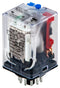 CARLO GAVAZZI RCP1100324VDC Power Relay, 11 Pin, 3PDT, 24 VDC, 10 A, RCP Series, Socket, Non Latching