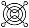 MULTICOMP PRO MCSC50-W2B Fan Finger Guard, Steel - Wire Form, 50mm Axial Fans, 40 mm, Black