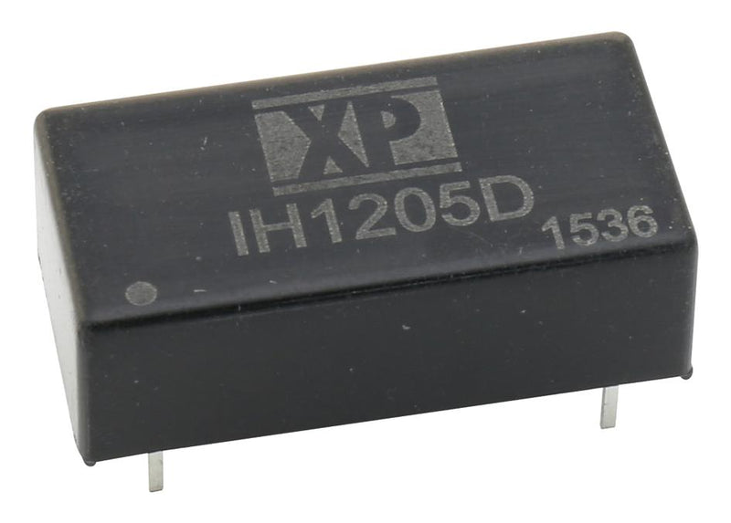 XP POWER IH2405D Isolated Through Hole DC/DC Converter, 1kV Isolation, ITE, DIP, 1:1, 2 W, 2 Output, 5 V