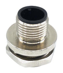 MULTICOMP PRO MPM12-SSP-3ARP Sensor Connector, M12, Female, 3 Positions, Solder Socket, Straight Panel Mount