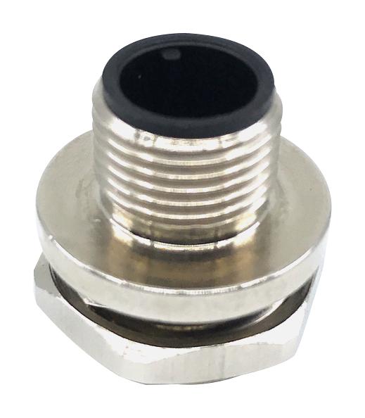 MULTICOMP PRO MPM12-SSP-3ARP Sensor Connector, M12, Female, 3 Positions, Solder Socket, Straight Panel Mount