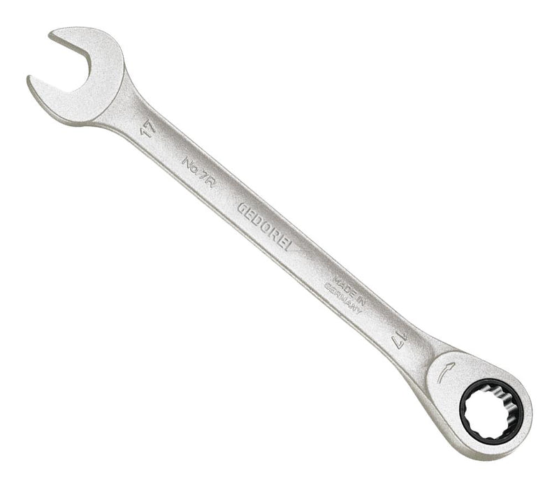 GEDORE 2219557 Ratchet Spanner, Combination, 36 mm AF Size, 470 mm Length, 13&deg;, Chrome Vanadium Steel