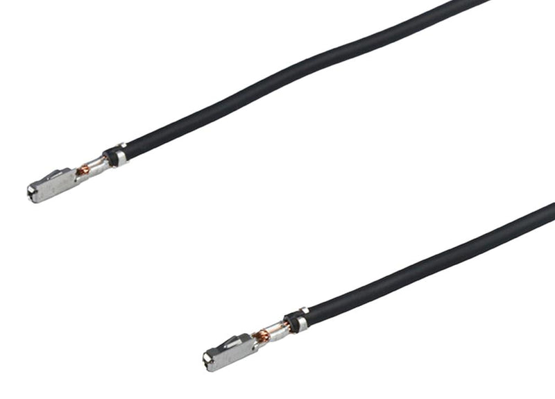 MOLEX 226208-1212 Cable Assembly, Pre-Crimped Lead MOX Socket to MOX Socket, 5.9 ", 150 mm, 226208 Series, Black