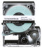 PANDUIT T075X000VPM-BK Label Printer Tape, Adhesive, Non-Laminated, Black on White, 7 m x 18 mm, Vinyl