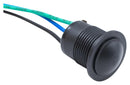 E-SWITCH PMV6DW1BBLK Vandal Resistant Switch, PMV6 Series, 16 mm, SPST, On-(On), Round Domed, Black