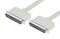 L-COM CA751MM-2M Computer Cable, Centronics Plug, 50 Way, Centronics 50 Position Plug, 6.6 ft, 2 m, Light Grey