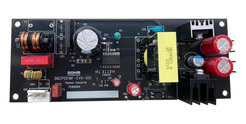 ROHM BM2P061MF-EVK-001 Evaluation Board, BM2P061MF-ZE2, Isolated Flyback Converter, Power Management