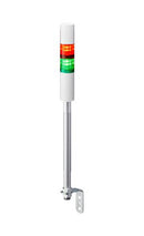 PATLITE LR4-202LJBW-RG Signal Tower, 2 Tier, Green, Red, 85 dB, Cable, 4 Tone, 24VDC, IP54, NEMA 4X, NEMA 13