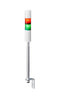 PATLITE LR4-202LJBW-RG Signal Tower, 2 Tier, Green, Red, 85 dB, Cable, 4 Tone, 24VDC, IP54, NEMA 4X, NEMA 13