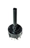 C&K COMPONENTS A10815RNZQ Rotary Switch, 8 Position, 1 Pole, 30 &deg;, 2.5 A, 125 V, A Series