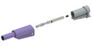 MULTICOMP PRO MP771084 Banana Test Lead, 4mm Banana Plug, Stackable, Free End, 2.32 ", 59 mm, Purple, 36 A
