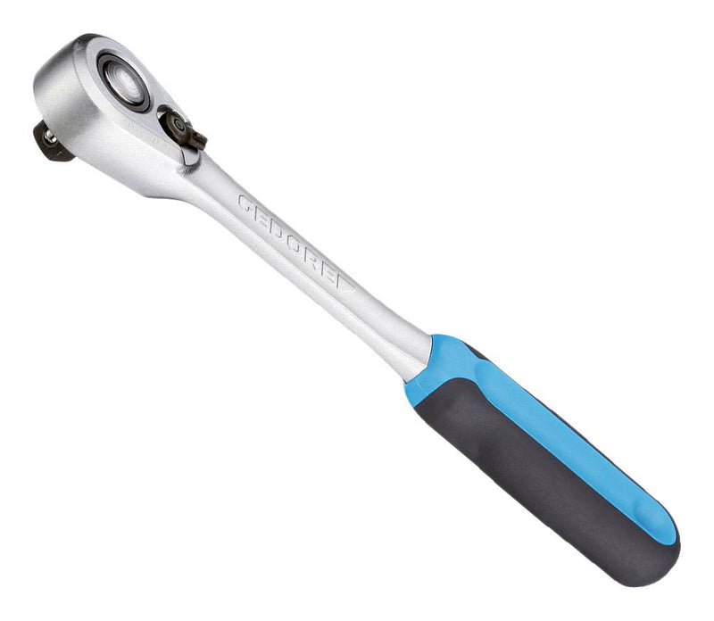 GEDORE 1436686 Reversible Ratchet, Chrome Vanadium Steel, 1/2" Drive, 275 mm Length